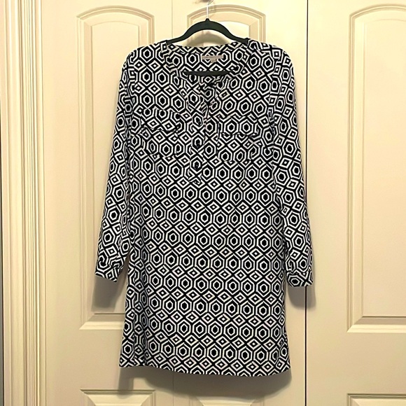 Navy Blue and White Tunic - Picture 1 of 3